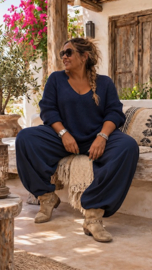 Trui "Lilly” donker blauw