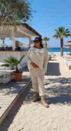 XXL over-sized trui "Tina" creme