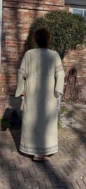 Grote maxi XXL jurk "Lois" zand