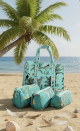 4 Delige set ibiza shopper mint groen