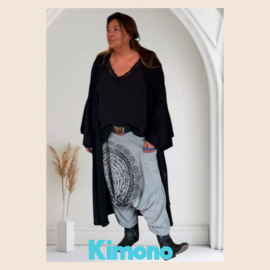 Grote kimono "Maud"zwart