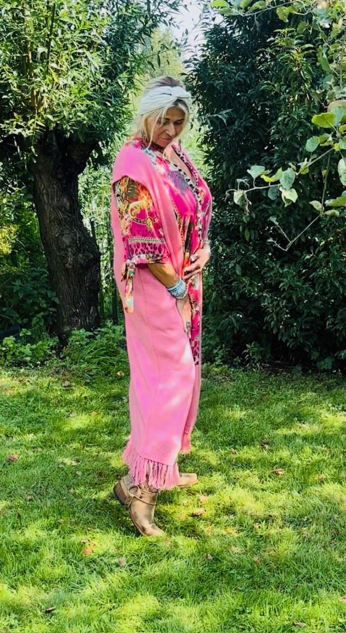 Gilet "Floor" roze