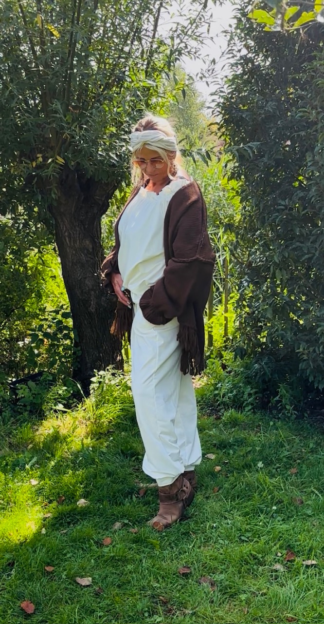 Vest "Romy" donker bruin