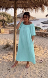 XXL Jurk "Indy" turkoois/mint