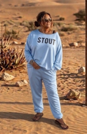 Sweater "Stout" licht blauw