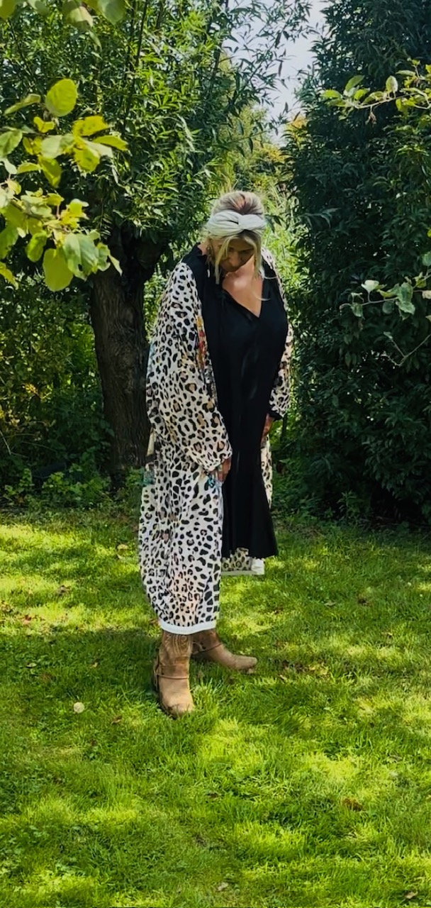 Grote maxi XXL Jurk "Jolien" zwart