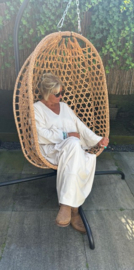 Maxi jurk creme jersey