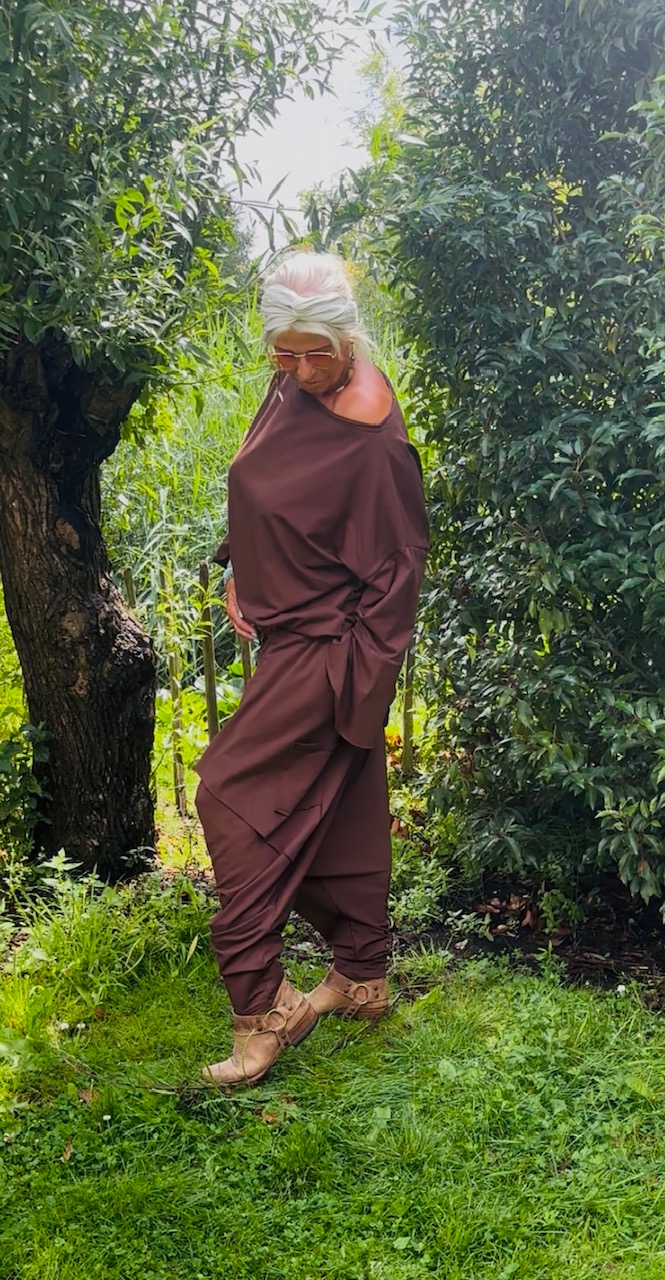 Harem broek donker bruin "Hip"