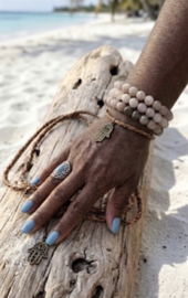 Natuurstenen armbanden set 4