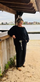 Grote combinatie set  rok en sweater 'Suus" zwart