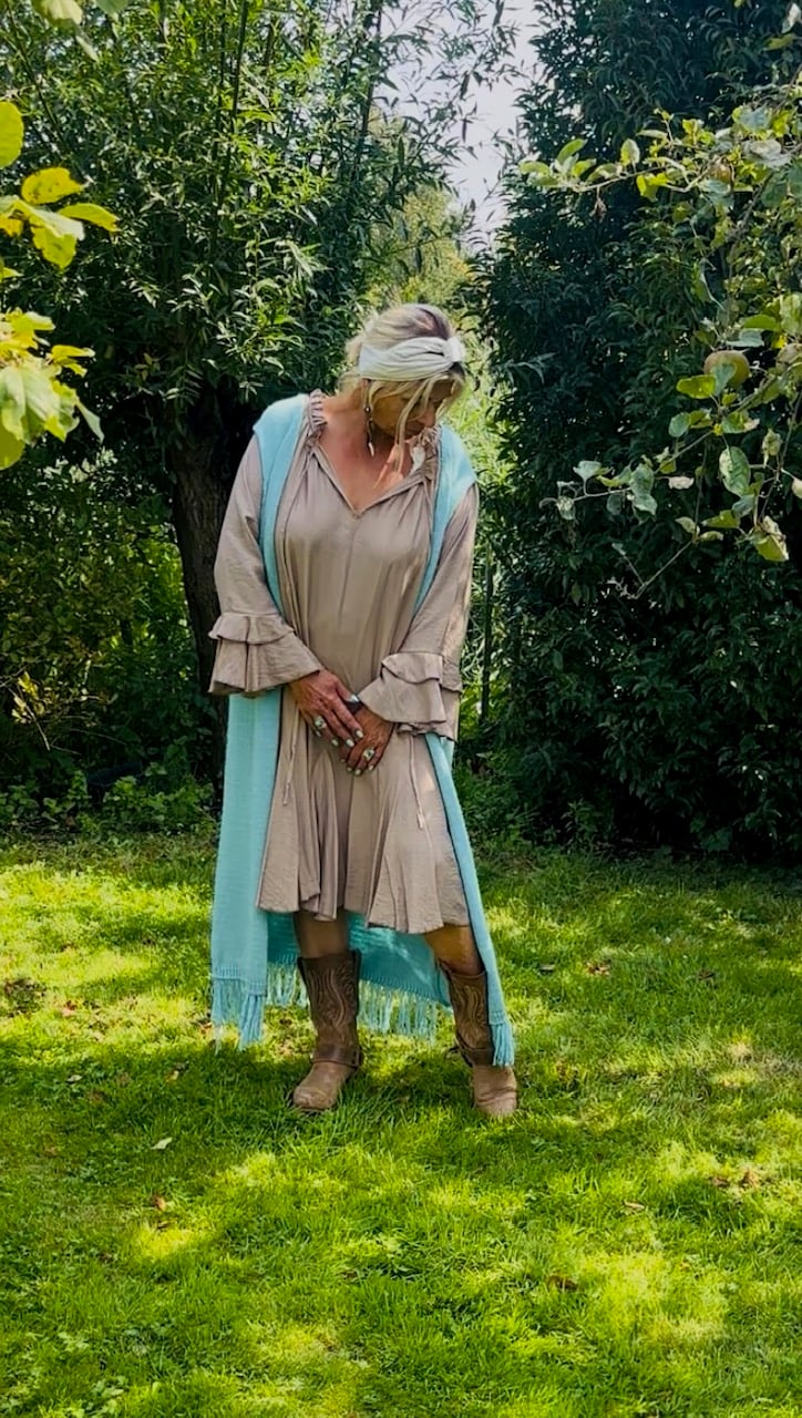 Grote maxi XXl Jurk "Jolien" camel