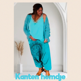 Grote XXL Hemdje turkoois