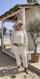 Grote leren riem  camel nr.  63 (lengte riem  +/- 130 cm)