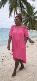 Jurk "Naomi" knal roze