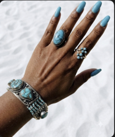 Boho style metalen armband 5