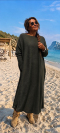 Jurk "Loulou" army groen