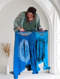 Harem broek met mandala jeans blauw