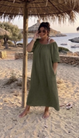 XXL Jurk "Indy" army groen