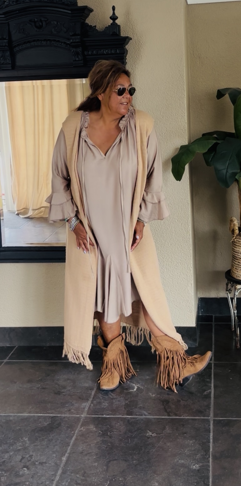Jolien combinatie set camel/camel