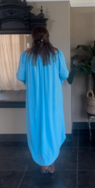 Grote maxi XXL jurk "Mae" hemel blauw