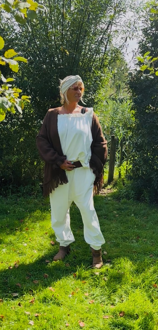 Vest "Romy" donker bruin