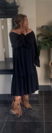 Grote maxi XXL jurk / tuniek "Angel" zwart