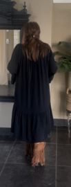 Grote maxi XXL jurk / tuniek "Angel" zwart