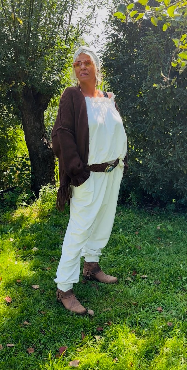 Vest "Romy" donker bruin