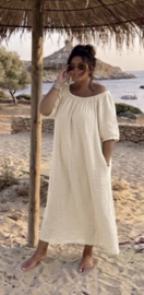 XXL jurk "Indy" beige