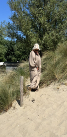 Grote maxi Jurk XXL "Love" camel