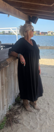 Grote maxi XXL Jurk "Tina" zwart