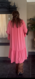 Grote maxi XXL jurk/tuniek "Angel" koraal
