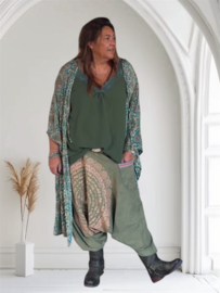 Harem broek met mandala groen