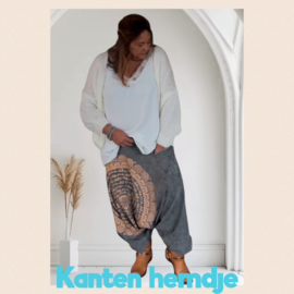 Grote XXL Hemdje wit