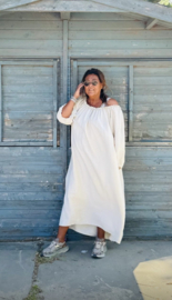 Grote maxi  XXL Jurk "Love" Crème