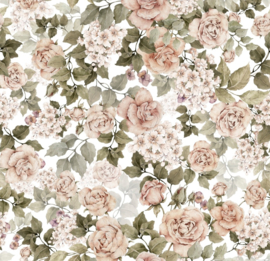 Polo pastel pink flowers