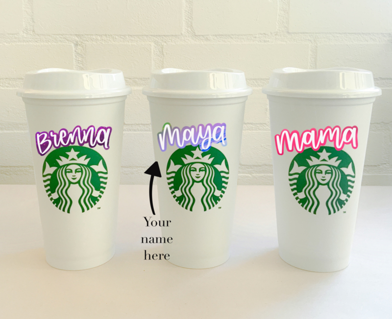 vrijheid Nebu louter Starbucks hot cup herbruikbaar - met gepersonaliseerde naam | Flessen en  Bekers | GreiniDesigns