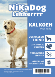 NiKaDog® Lekkerrr Kalkoen met Rijst 12 kg