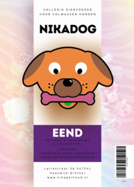NiKaDog Adult Eend Graanvrij Met Zoete Aardappel 12 kg