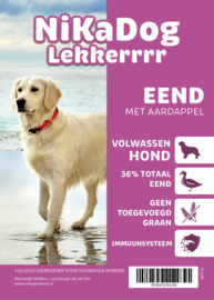 NiKaDog® Lekkerrr Eend met Aardappel 2 kg