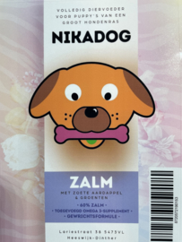 NiKaDog Puppy Maxi Zalm Graanvrij  met Zoete Aardappel 2 kg