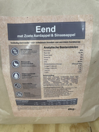 NiKaDog Mini Adult Eend Graanvrij met Zoete Aardappel 6 kg