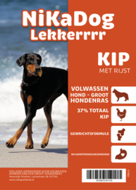 NiKaDog® Lekkerrr Kip met Rijst 12 kg