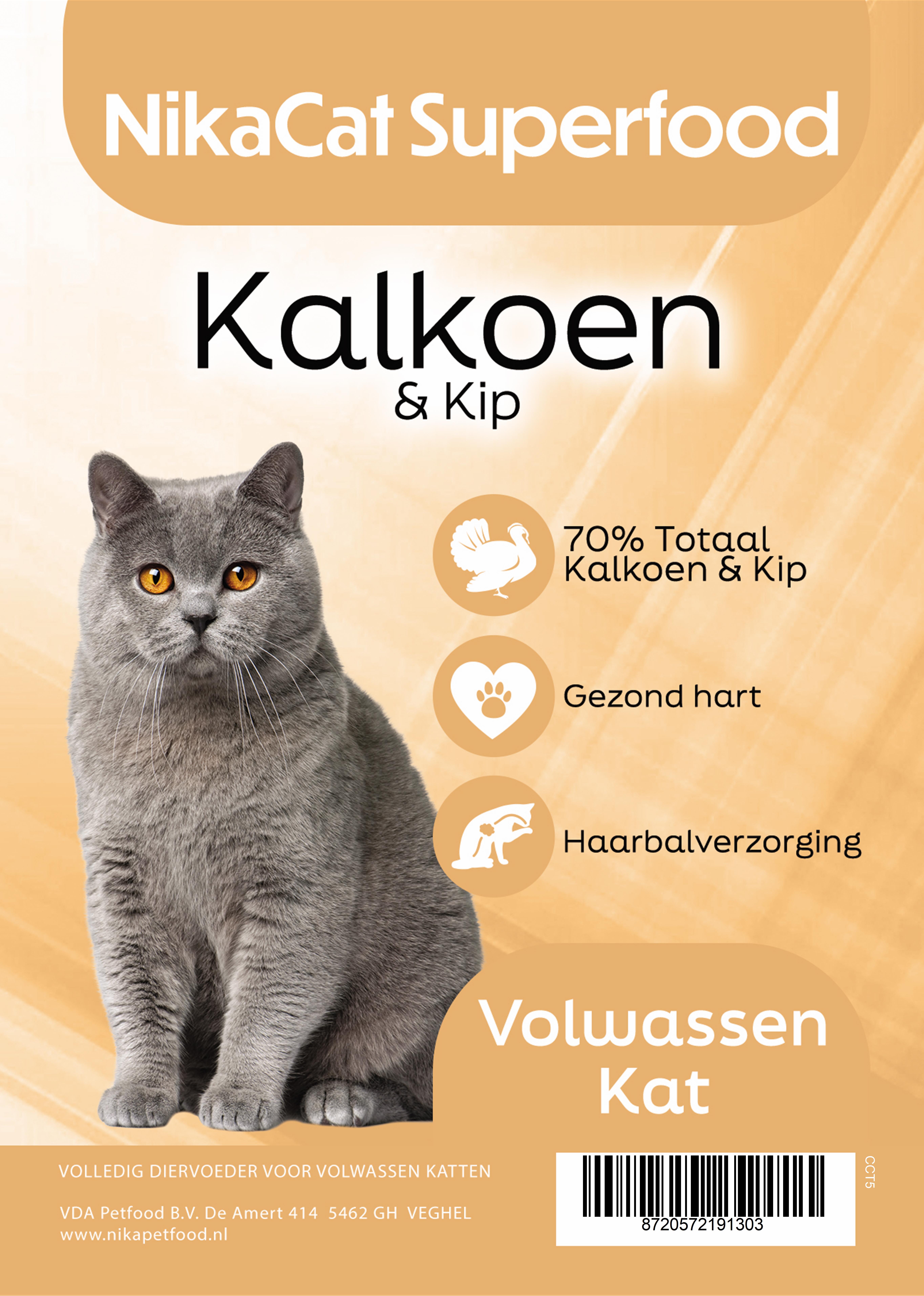 NiKaCat Volwassen Kat Kalkoen & Kip
