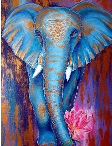 Diamondpainting elefant