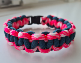 Paracord Armband Cobra Pink