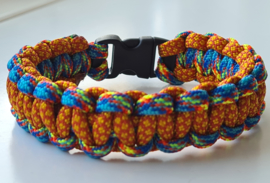 Paracord Armband Cobra Rainbow