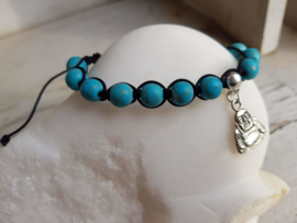 Shamballa Armband Blue Buddha