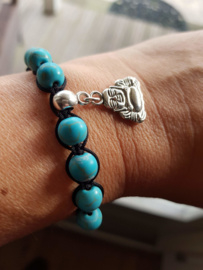 Shamballa Armband Blue Buddha