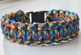 Paracord Armband Cobra Rainbow